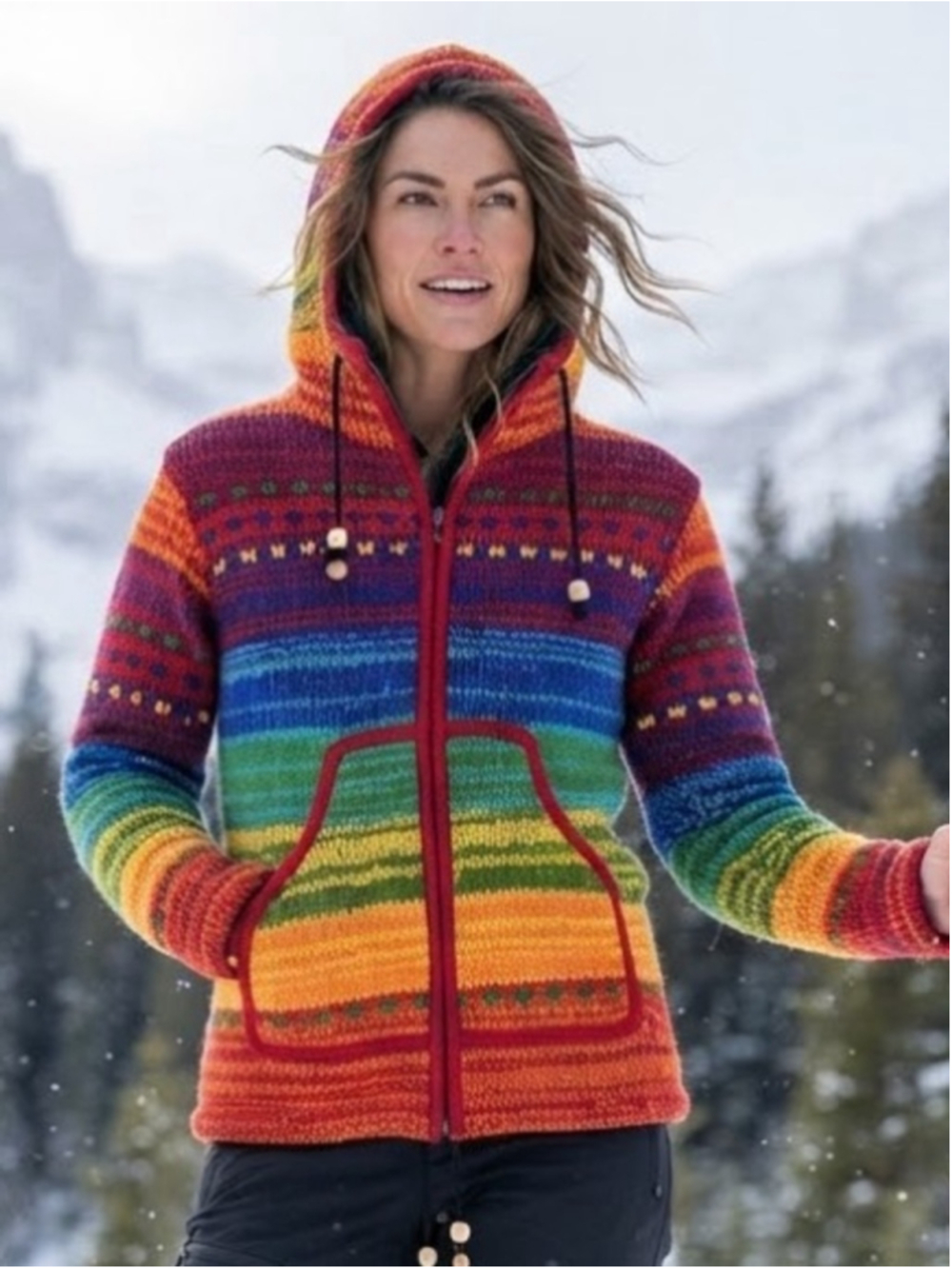 Rocky Mountain Outfitters 100% Wool Fleece Lined Jacket Medium Multicolour